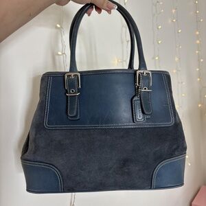 Coach Blue and Gray Women's Bag
